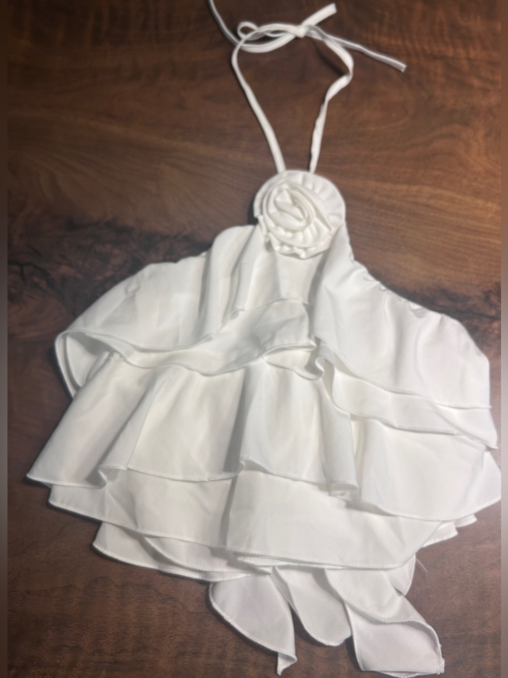 Element Tiered Ruffle Rosette Halter
Top